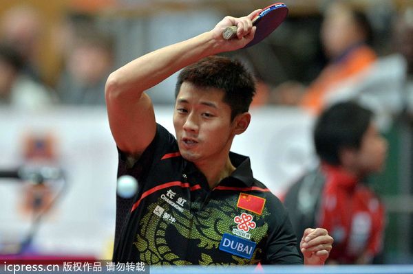 中国队翻盘奥地利队,张继科统治全场 中国队翻盘奥地利队,张继科统治全场